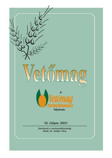 vetÅ½mag 2005/1 - vszt.hu