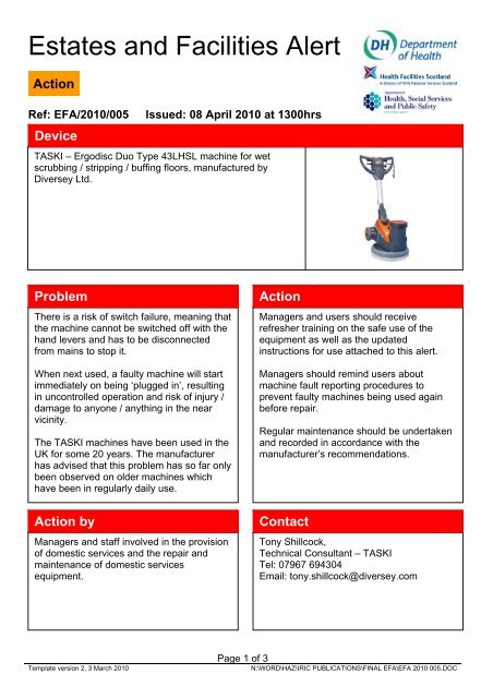 Taski A A A Ergodisc Duo Type 43lhsl Machine For Wet