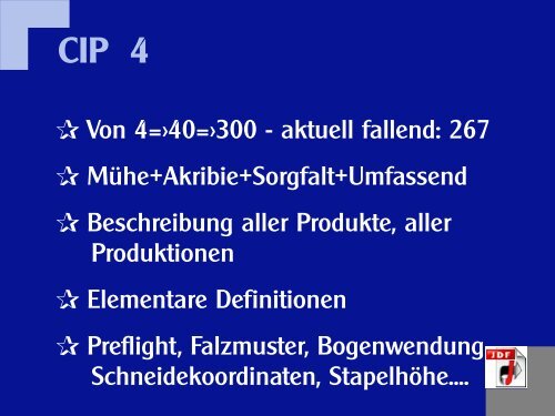Vortrag Prinect User Group; Herbst 2011 - Mittelhaus