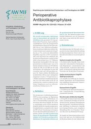 Perioperative Antibiotikaprophylaxe - mhp-Verlag