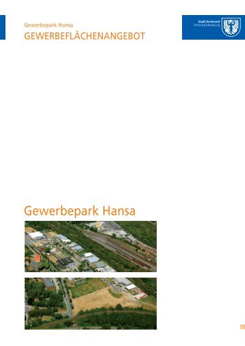 Gewerbepark Hansa - WirtschaftsfÃ¶rderung Dortmund