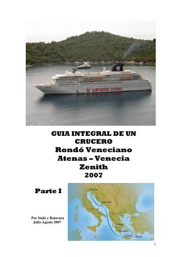 RondÃ³ Veneciano Atenas â€“ Venecia Zenith - El RincÃ³n del Crucerista