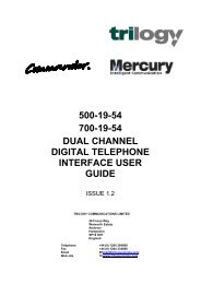 Dual Hybrid Telephony Interface Frame - Trilogy Communications