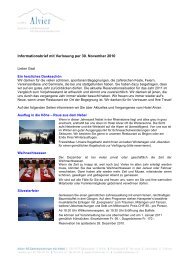 Infobrief Dezember 2010 - Hotel Alvier