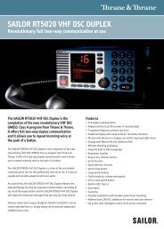 SAILOR RT5020 VHF DSC DUPLEX Revolutionary full two-way