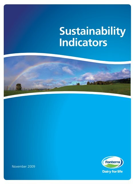 Sustainability Indicators - Fonterra