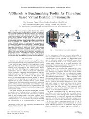 VDBench: A Benchmarking Toolkit for Thin-Client Based Virtual ...