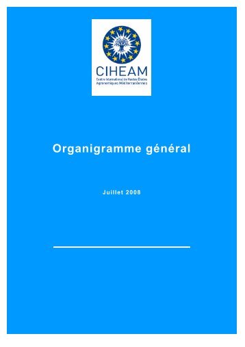 Organigramme CIHEAM