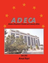 2001-02 Annual Report - Alabama Department of Economic and ...