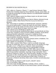 BIOGRAFIJA SALVADORA DALIJA 1904. roÄen je u ... - SEEcult.org