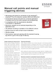 Manual call points and manual triggering devices