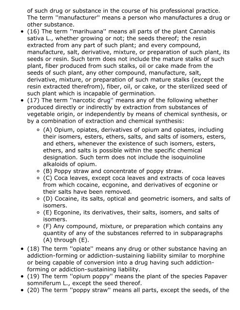 Controlled Substances Act (CSA) - Medical Marijuana ProCon.org