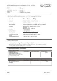 : Antistax®, Creams (Bulk) - Material Safety Datasheets -  Boehringer ...