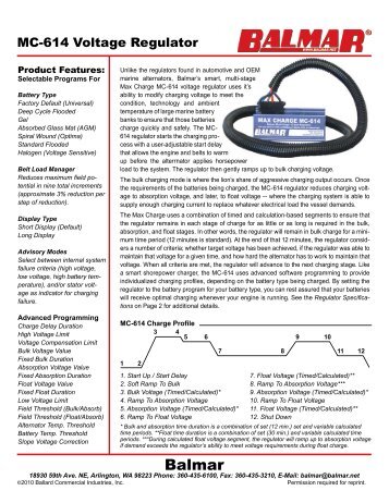 MC-614 Voltage Regulator - Balmar