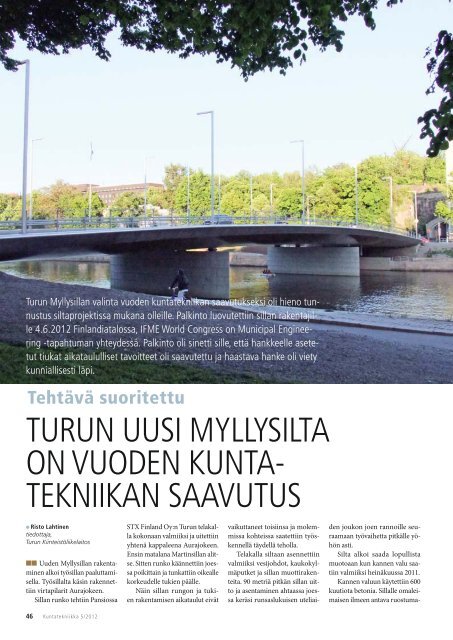 Lataa (pdf) - Kuntatekniikka