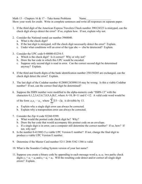 Test 3 Take Home Problems Geofhagopian Net