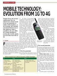 mobile technology: evolution from 1g to 4g - Electronics For You