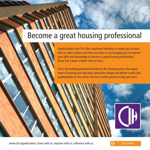 Become A Great Housing Professional - Chartered Institute Of Housing