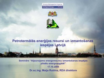 PetrotermÄlÄs enerÄ£ijas resursi un izmantoÅ¡anas iespÄjas LatvijÄ