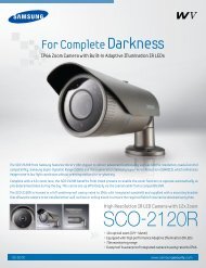 Samsung SCO-2120R bullet camera leaflet
