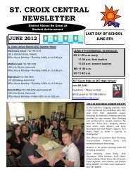 JUNE 2012 - St. Croix Central Schools