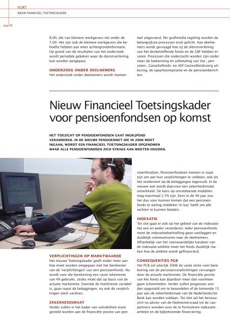 Pensioenmagazine januari 2005 - PGB