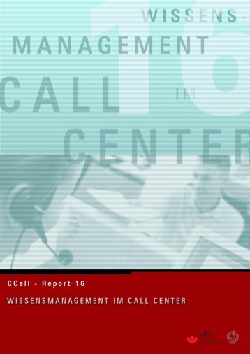 Wissensmanagement im Call Center - CCall