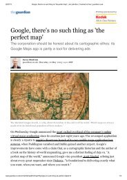 Google, there's no such thing as 'the perfect map' - Factum Arte