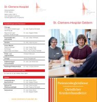 Flyer Patientenbegleitdienst/ Christlicher Krankenhausdienst