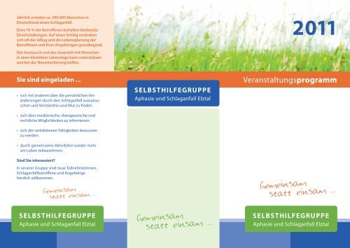 SELBSTHILFEGRUPPE - Praxis für Ergotherapie Diana Götzmann