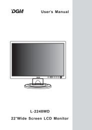 User s Manual ' L 2248WD - 22 Wide Screen LCD Monitor 