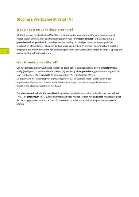 Brochure WERKZAME STIKSTOF - Vlaamse Landmaatschappij