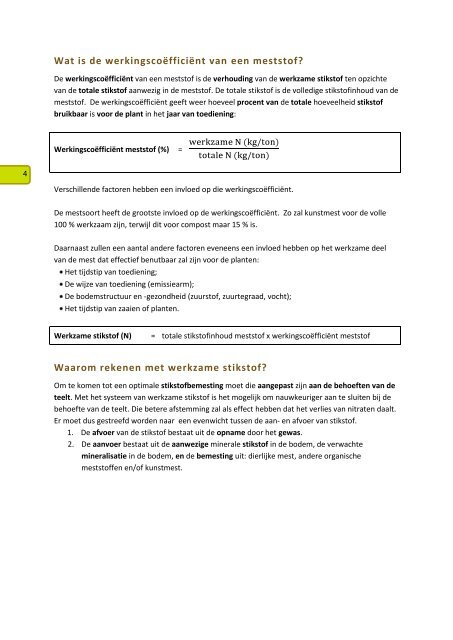 Brochure WERKZAME STIKSTOF - Vlaamse Landmaatschappij