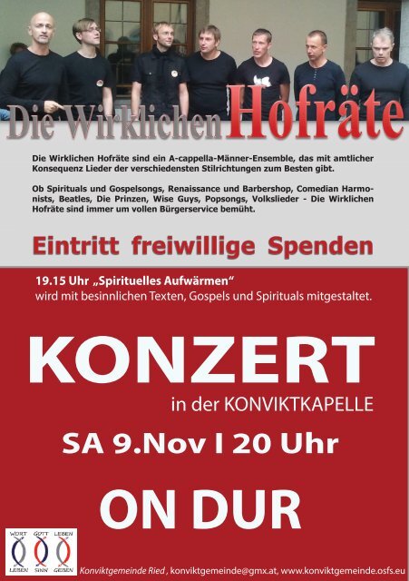 schönes Plakat - Die Wirklichen Hofräte