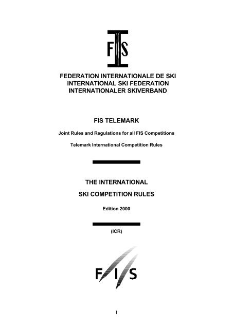 FIS telemark comp rules