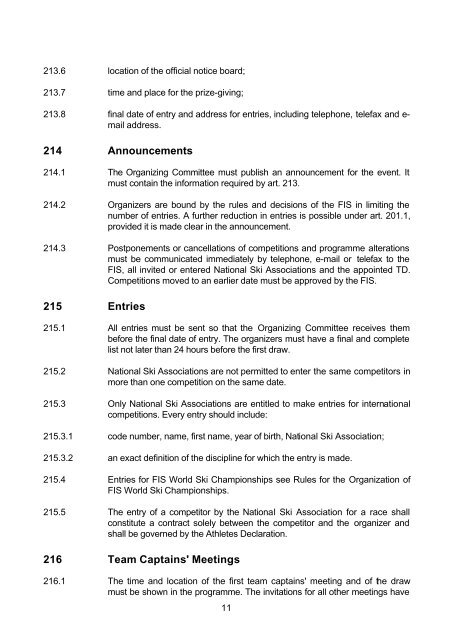 FIS telemark comp rules