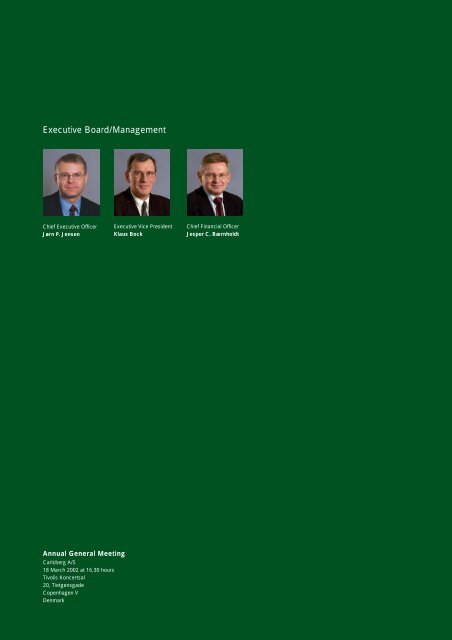 Annual Report 2001 - Carlsberg Group