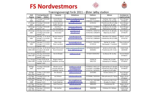 FS Nordvestmors - Sundby Mors
