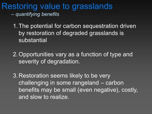 Grassland degradation