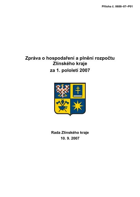 ZprÃ¡va o hospodaÅenÃ­ a plnÄnÃ­ rozpoÄtu ZlÃ­nskÃ©ho ... - ZlÃ­nskÃ½ kraj