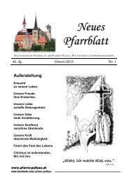 Pfarrblatt Ostern 2013 - Pfarre Pulkau