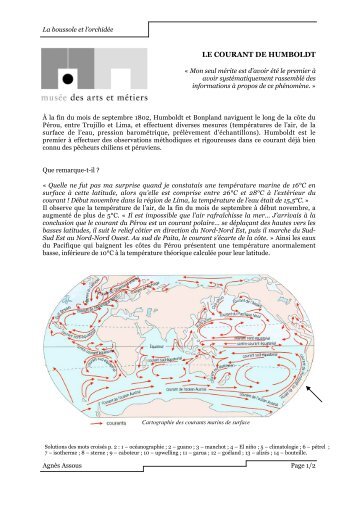 LE COURANT DE HUMBOLDT