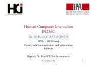 Information - HCI - EPFL