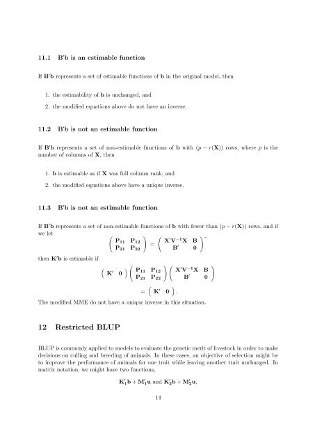 Prediction Theory 1 Introduction 2 General Linear Mixed Model