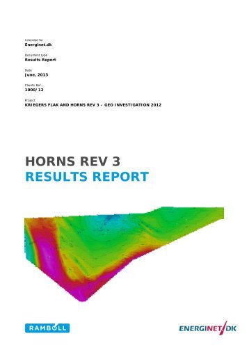 HORNS REV 3 RESULTS REPORT - Energinet.dk