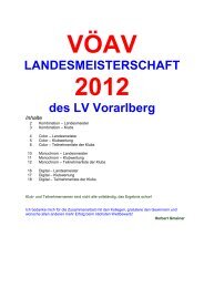 LANDESMEISTERSCHAFT des LV Vorarlberg - VÖAV-Vorarlberg