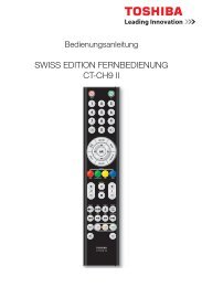 SWISS EDITION FERNBEDIENUNG CT-CH9 II - Toshiba