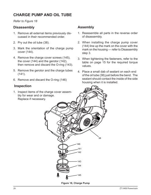 Hydro-Gear ZT-5400 transaxles manual - BIBUS France