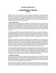 Chairperson's Report 2005/2006 - Canoeing Victoria - Australian ...