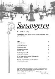 Stavangeren 1-2008.pdf - Byhistorisk forening